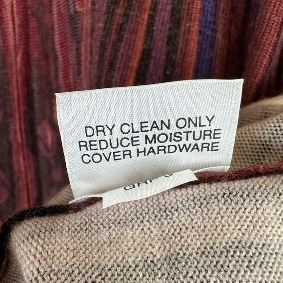 St. John Sport Stripe Wool Zippered Cardigan Sweater - Picture 8 of 10